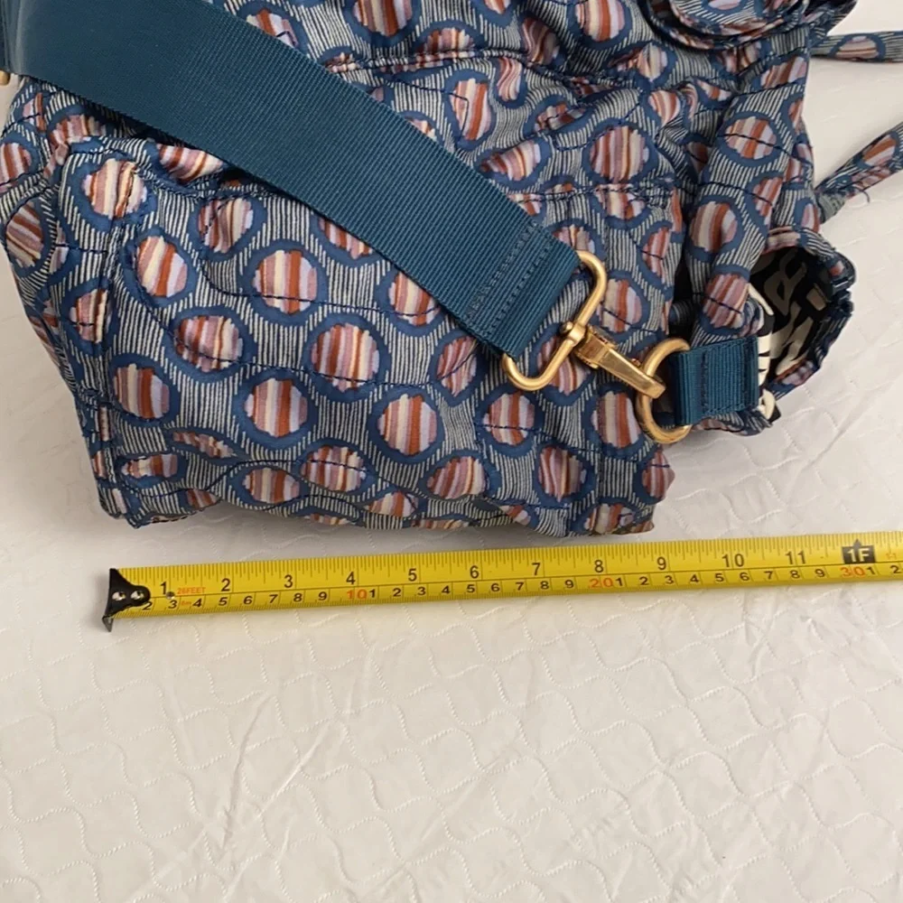 Marc by Marc Jacobs Eliza multicolor teal nylon baby bag